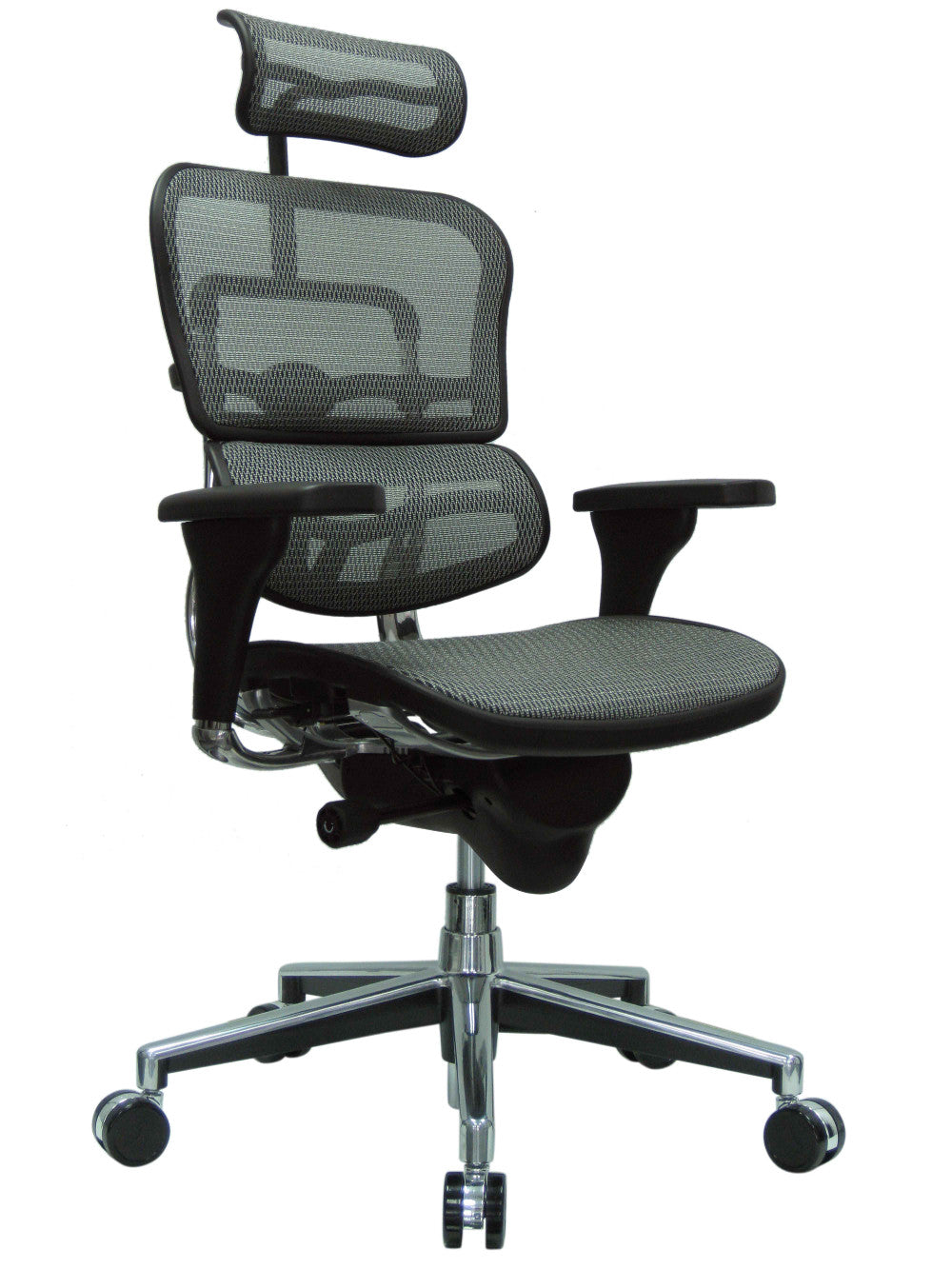 Eurotech Ergohuman High Back Mesh Chair - Grey Seating-Ergonomic Chair - Office Ready